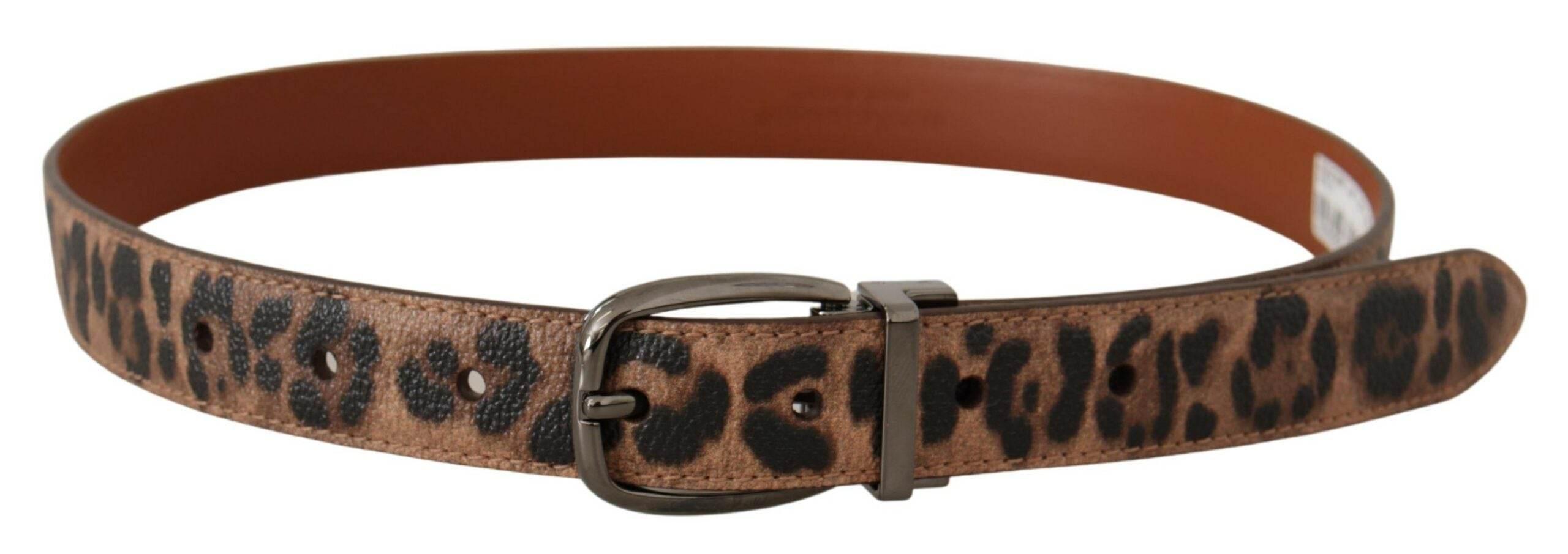 Dolce & Gabbana Elegant Engraved Leather Belt - Timeless Style - Hilstor