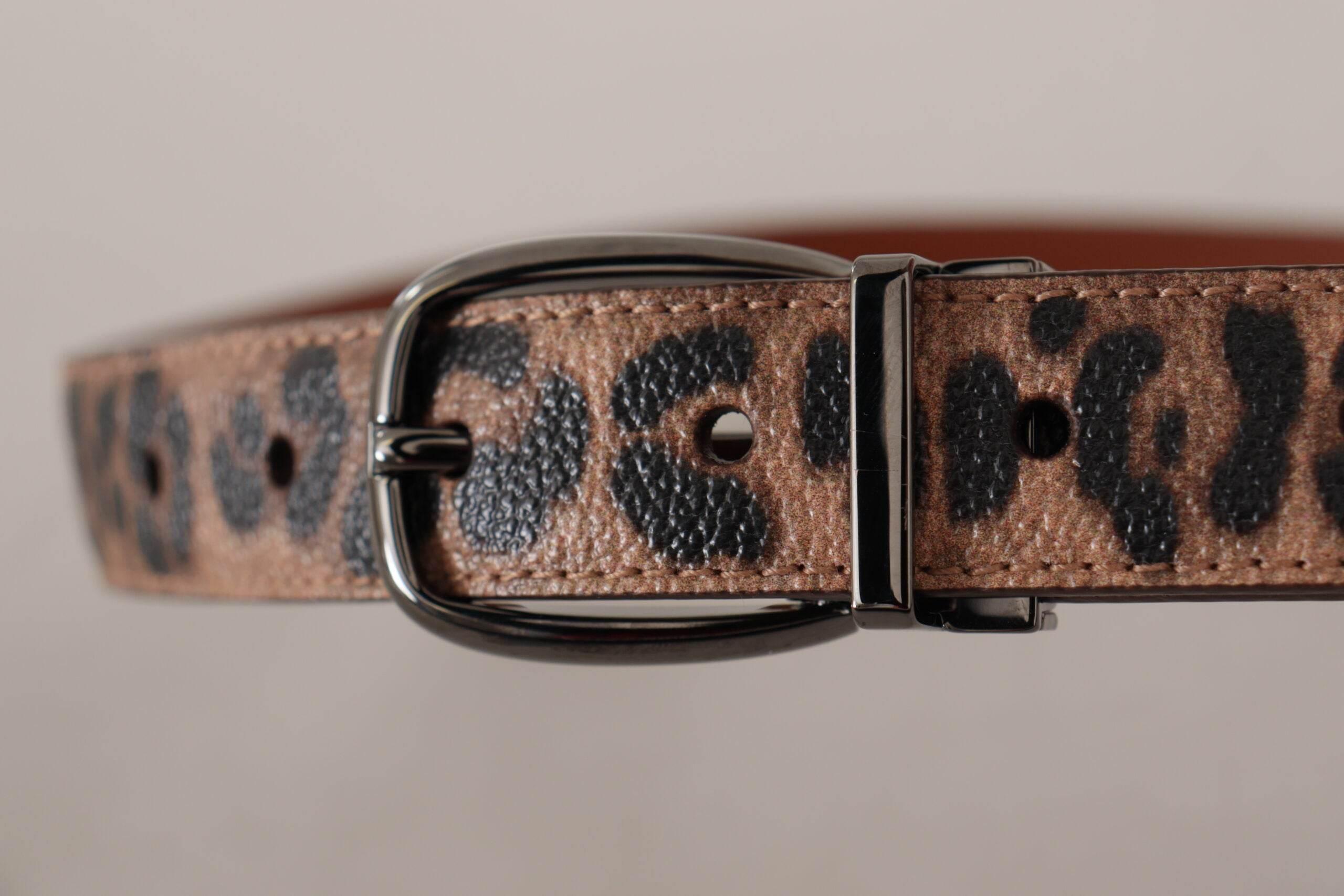 Dolce & Gabbana Elegant Engraved Leather Belt - Timeless Style - Hilstor
