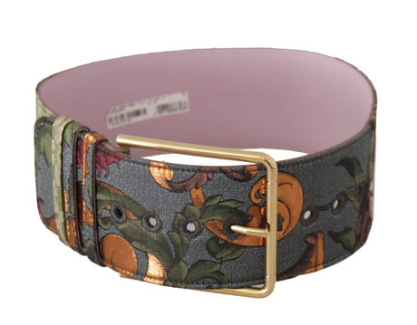 Dolce & Gabbana Elegant Multicolor Canvas-Leather Belt - Hilstor