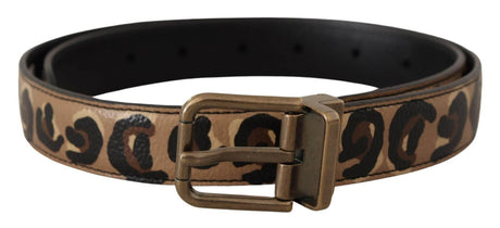 Dolce & Gabbana Chic Engraved Logo Leather Belt - Hilstor