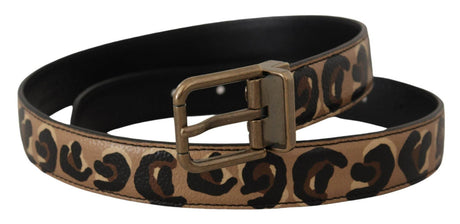 Dolce & Gabbana Chic Engraved Logo Leather Belt - Hilstor