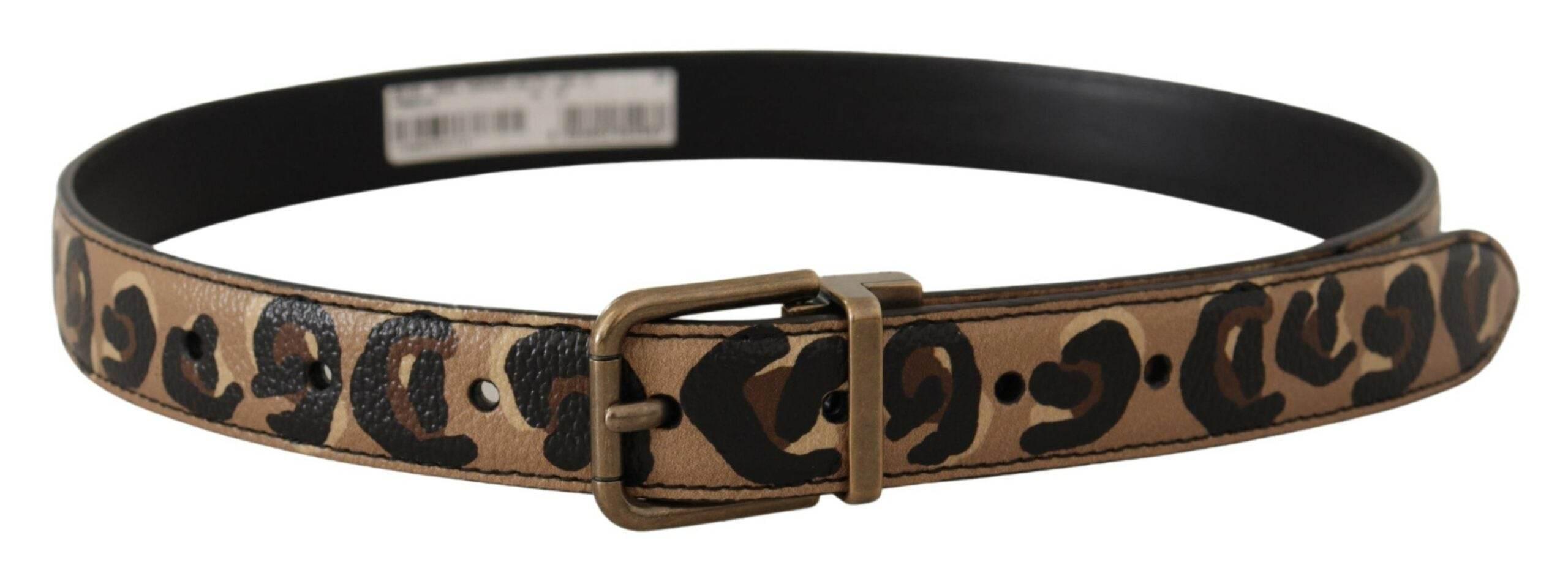 Dolce & Gabbana Chic Engraved Logo Leather Belt - Hilstor