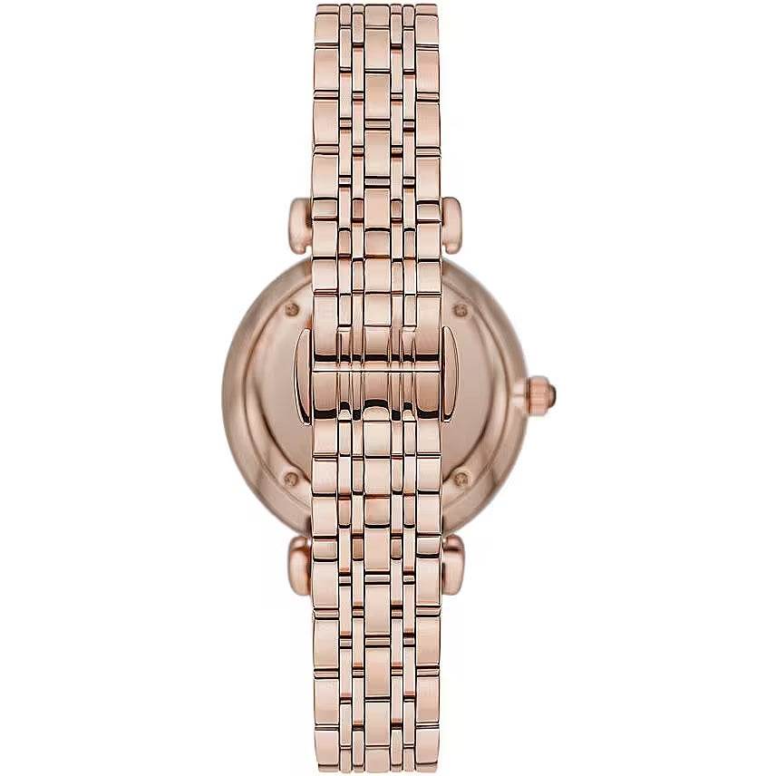 Emporio Armani Elegant Rose Gold-Tone Ladies Watch - Hilstor