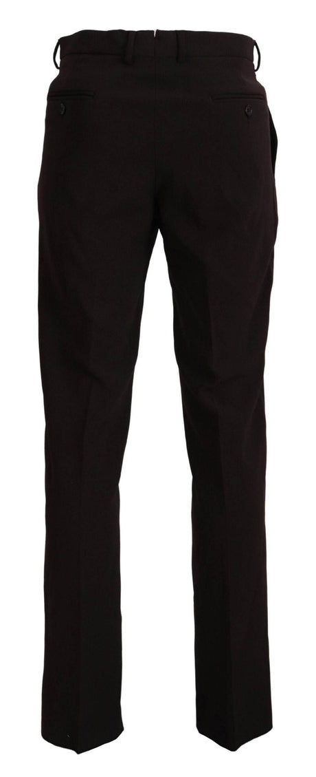 BENCIVENGA Brown Straight Fit Formal Men Pants - Hilstor