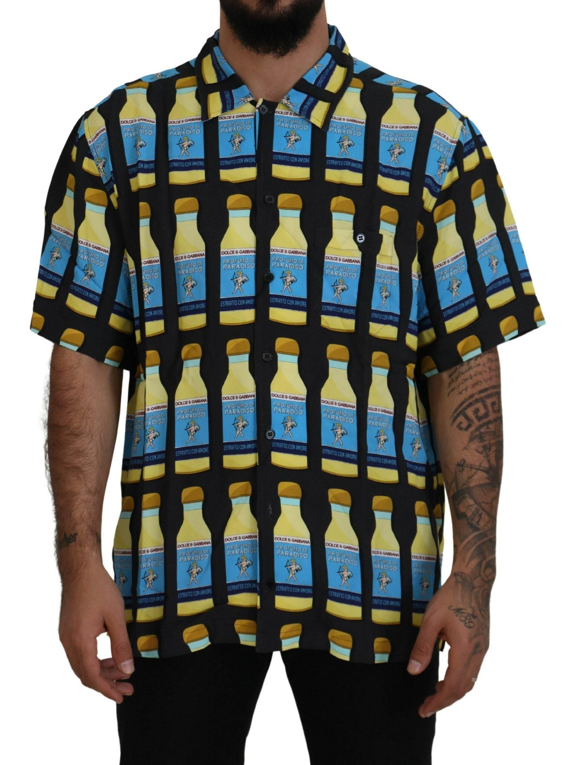 Dolce & Gabbana Elegant Multi Print Casual Shirt - Hilstor