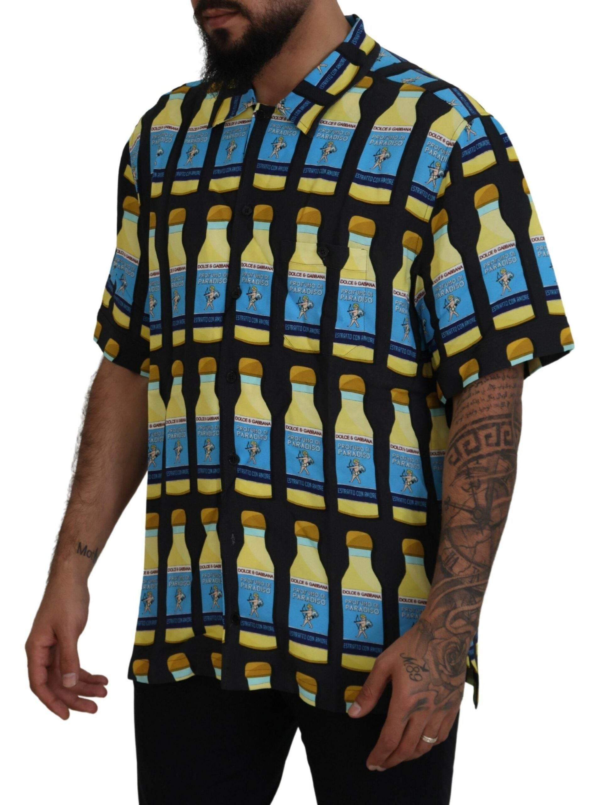 Dolce & Gabbana Elegant Multi Print Casual Shirt - Hilstor