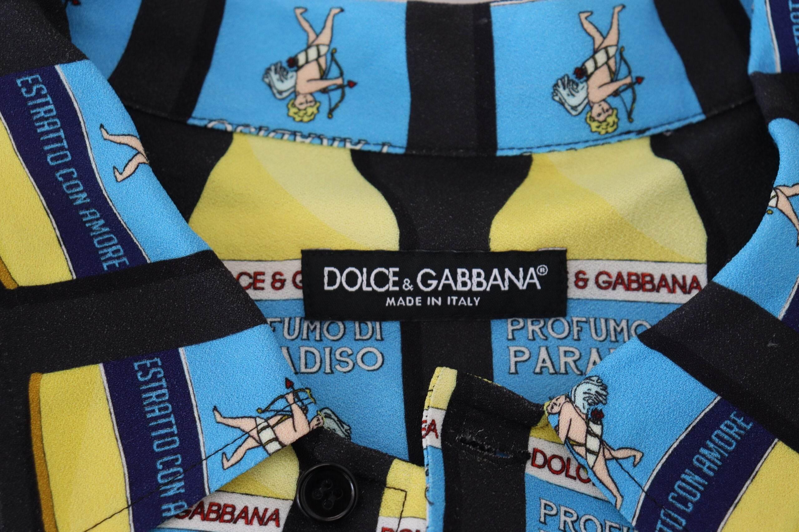 Dolce & Gabbana Elegant Multi Print Casual Shirt - Hilstor