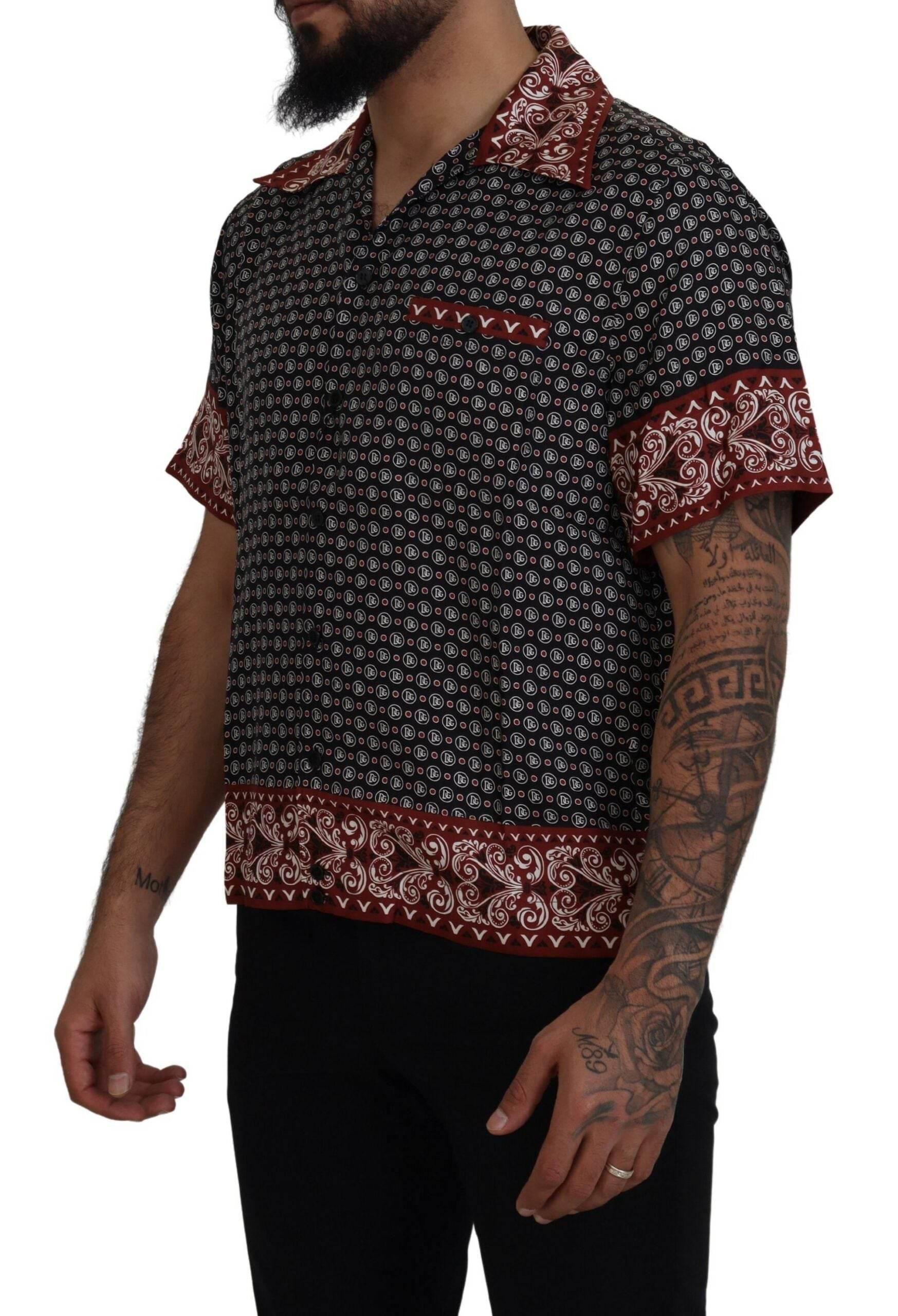 Dolce & Gabbana Elegant Multicolor Silk Casual Shirt - Hilstor