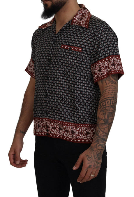 Dolce & Gabbana Elegant Multicolor Silk Casual Shirt - Hilstor
