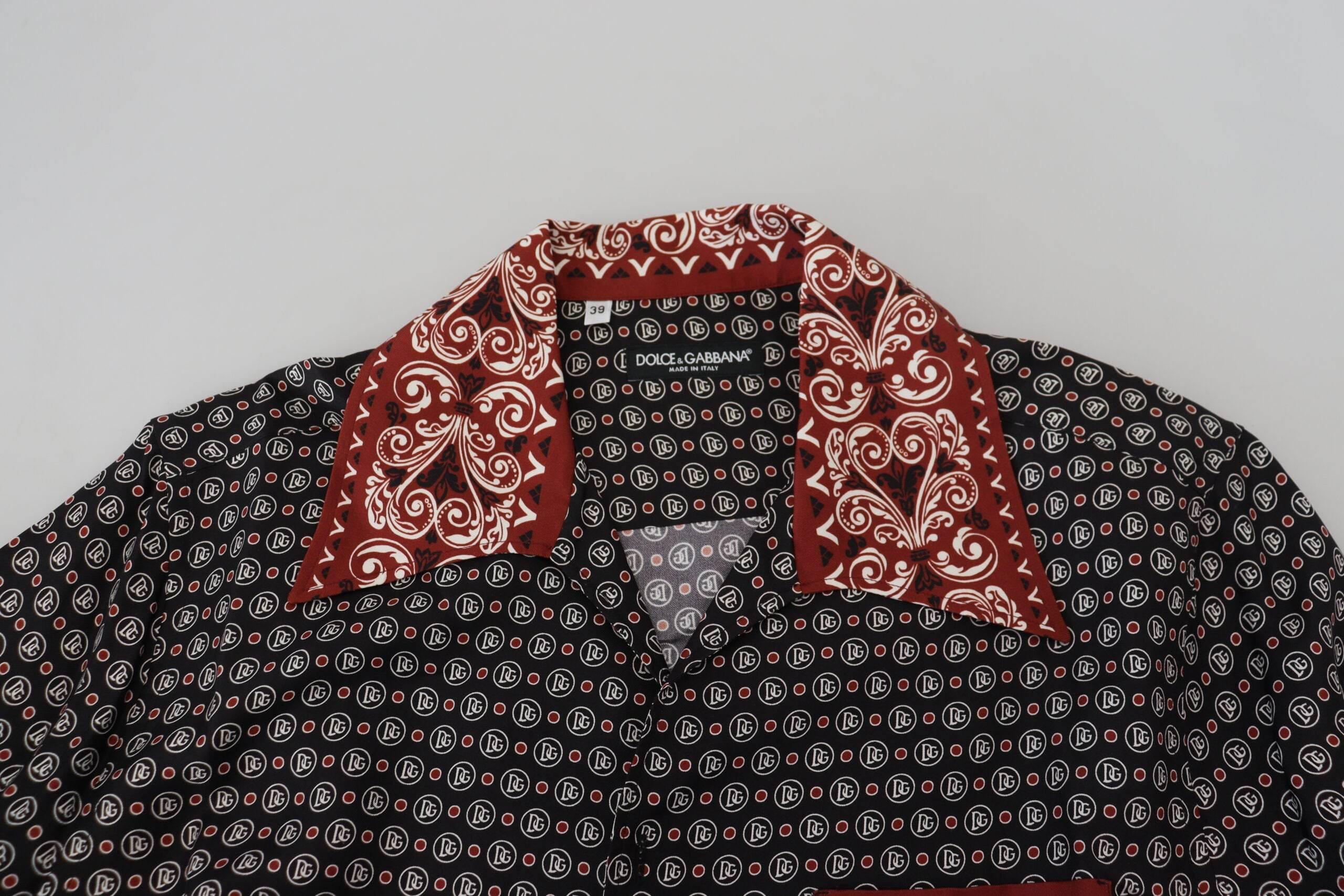 Dolce & Gabbana Elegant Multicolor Silk Casual Shirt - Hilstor