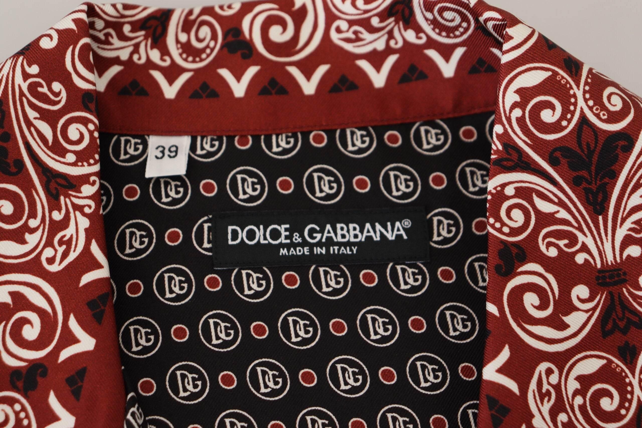 Dolce & Gabbana Elegant Multicolor Silk Casual Shirt - Hilstor
