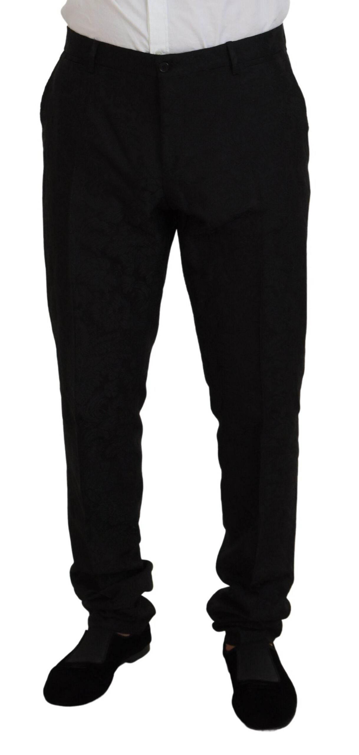 Dolce & Gabbana Black Single Breasted 2 Piece MARTINI Suit - Hilstor