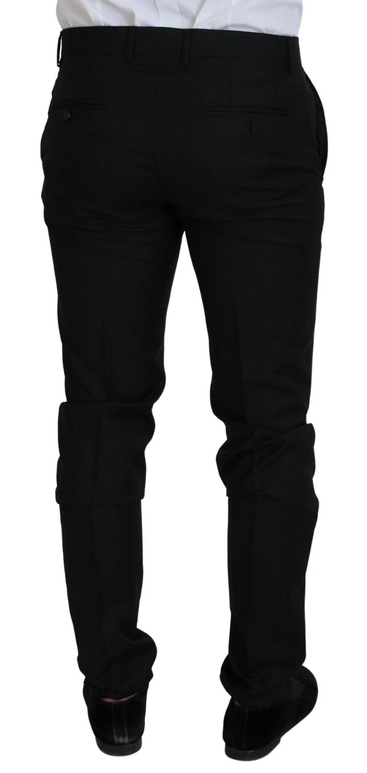 Dolce & Gabbana Black Single Breasted 2 Piece MARTINI Suit - Hilstor