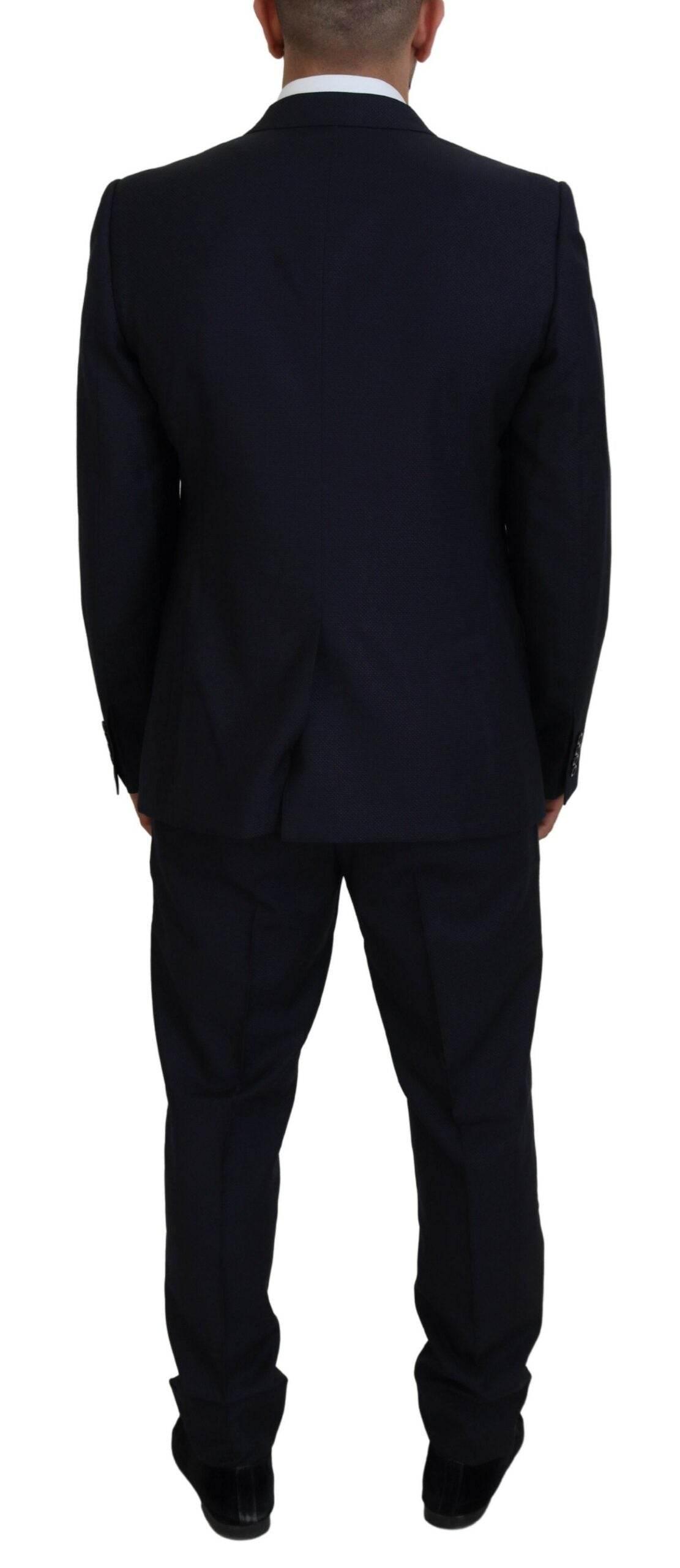 Dolce & Gabbana Blue Single Breasted 2 Piece MARTINI Suit - Hilstor