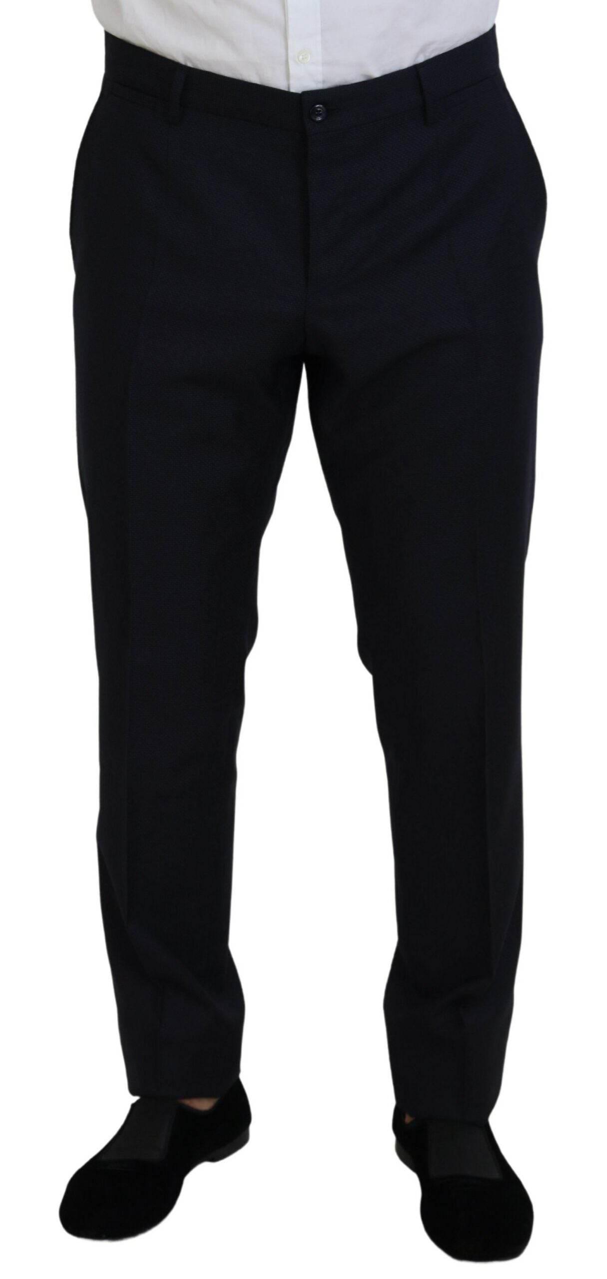 Dolce & Gabbana Blue Single Breasted 2 Piece MARTINI Suit - Hilstor