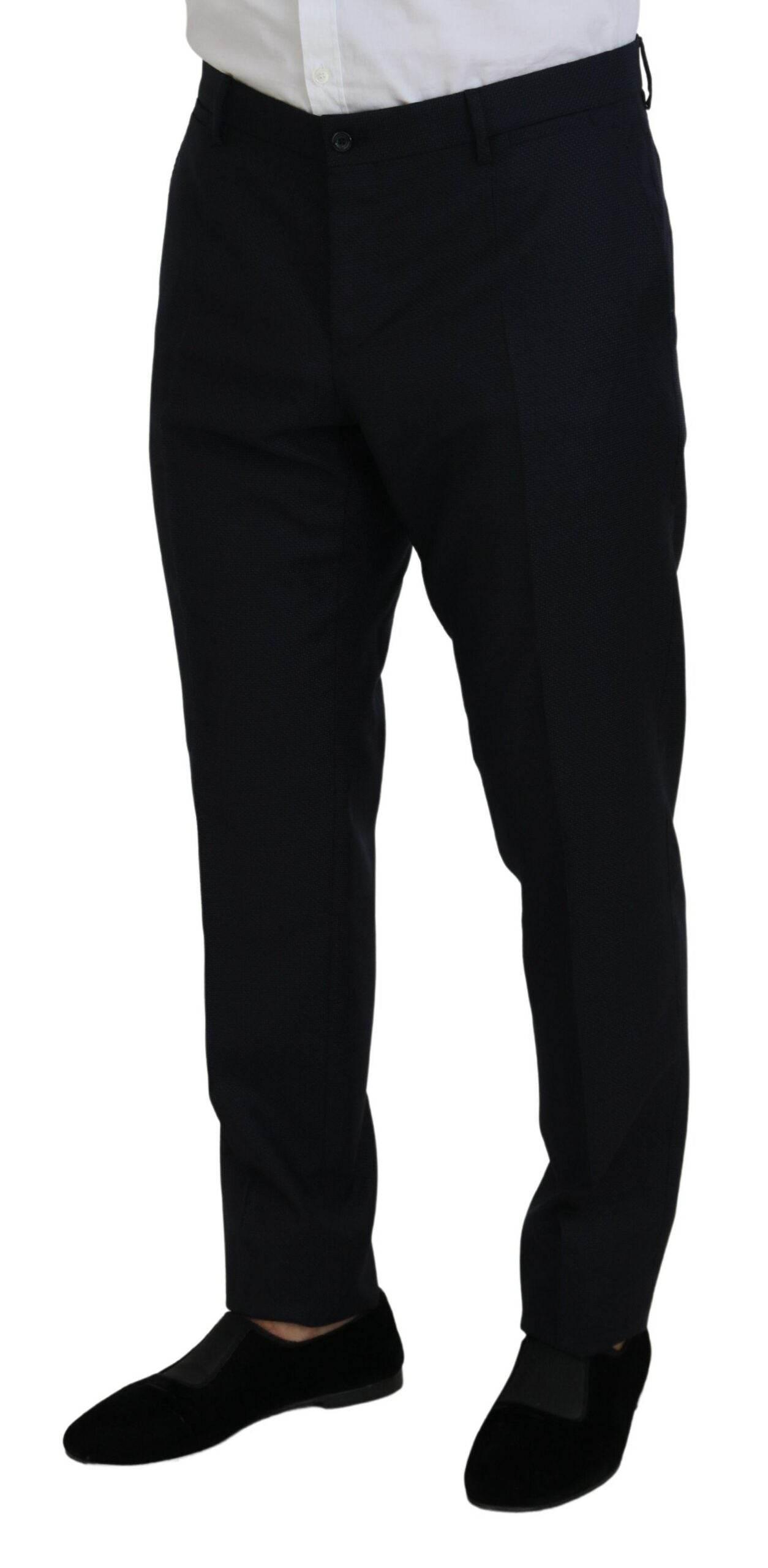 Dolce & Gabbana Blue Single Breasted 2 Piece MARTINI Suit - Hilstor