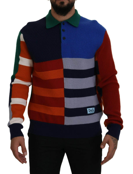 Dolce & Gabbana Pullover Sweater in Multicolor Stripes - Hilstor