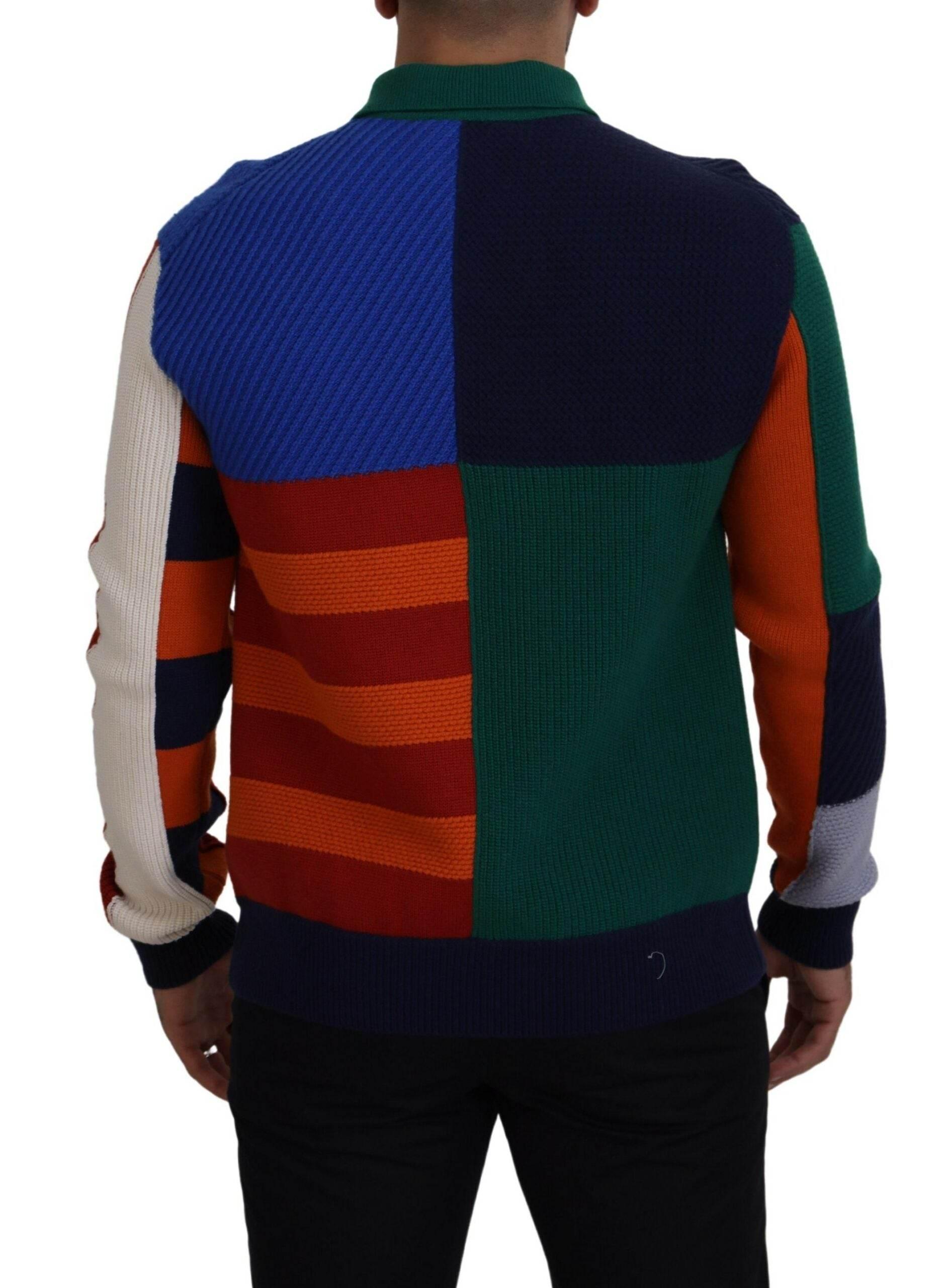 Dolce & Gabbana Pullover Sweater in Multicolor Stripes - Hilstor