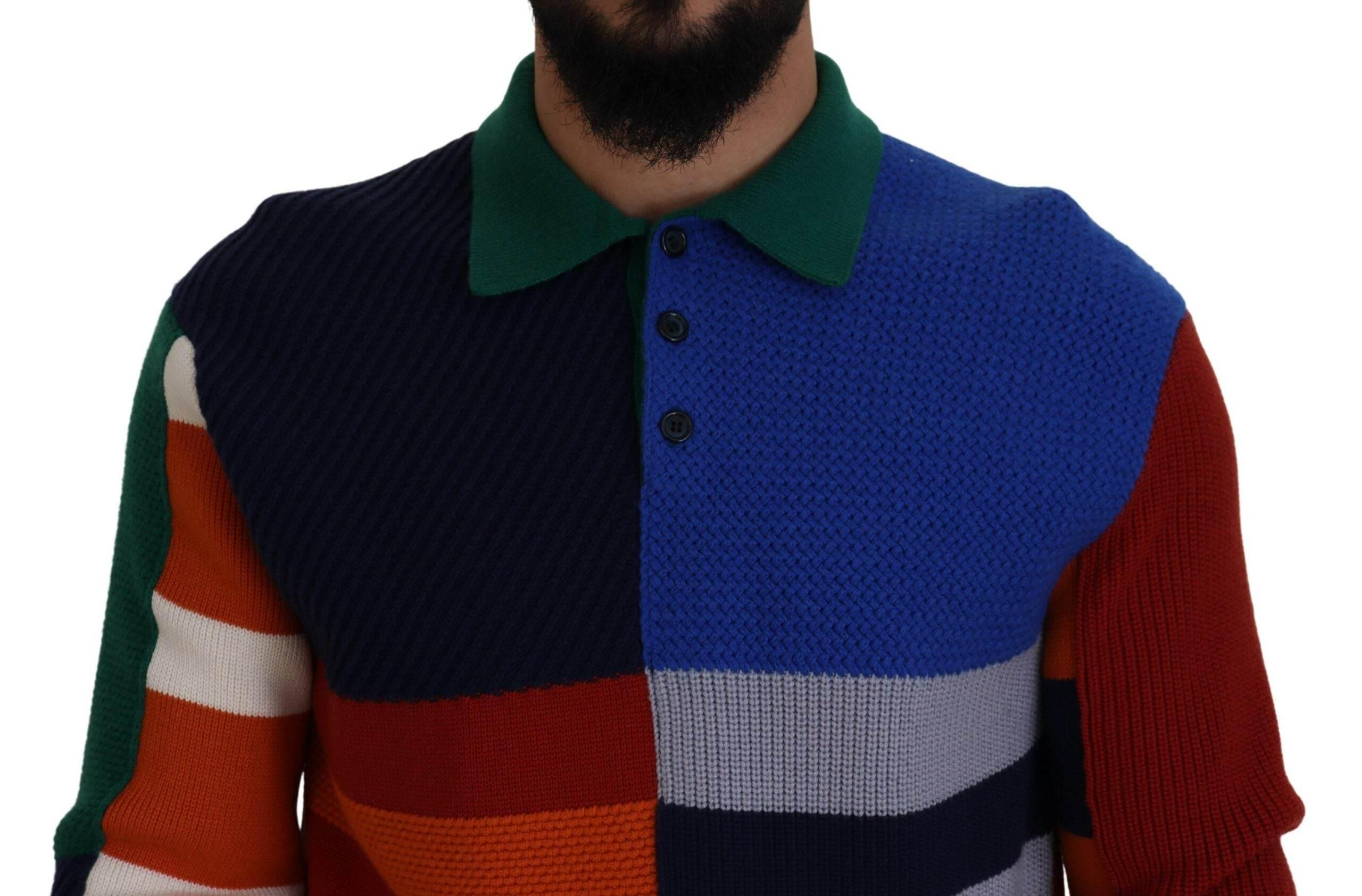 Dolce & Gabbana Pullover Sweater in Multicolor Stripes - Hilstor