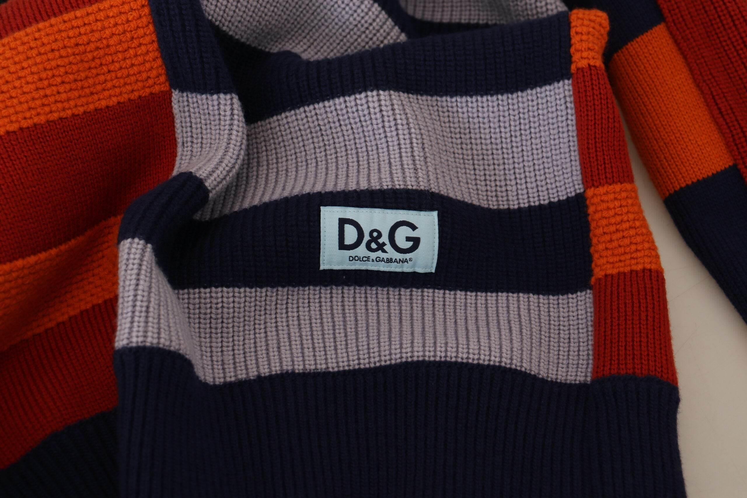 Dolce & Gabbana Pullover Sweater in Multicolor Stripes - Hilstor