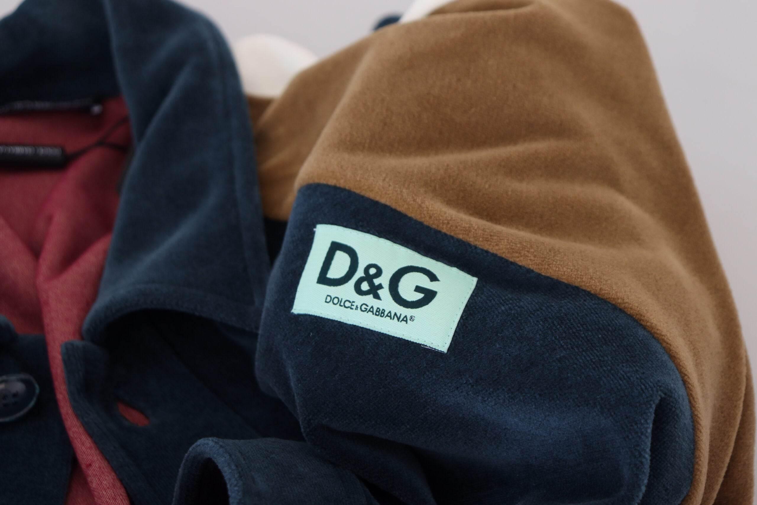 Dolce & Gabbana Multicolor Cotton Collared Pullover Sweater - Hilstor