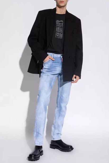Dsquared² Blue Cotton Men Jeans - Hilstor