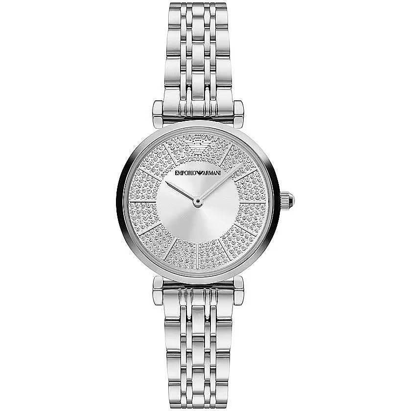 Emporio Armani Elegant Silver-Toned Women's Watch - Hilstor