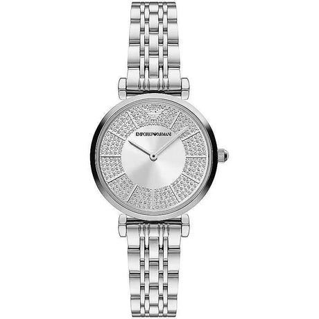 Emporio Armani Elegant Silver-Toned Women's Watch - Hilstor