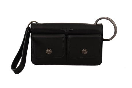 Dolce & Gabbana Elegant Mini Leather Wallet in Timeless Black - Hilstor