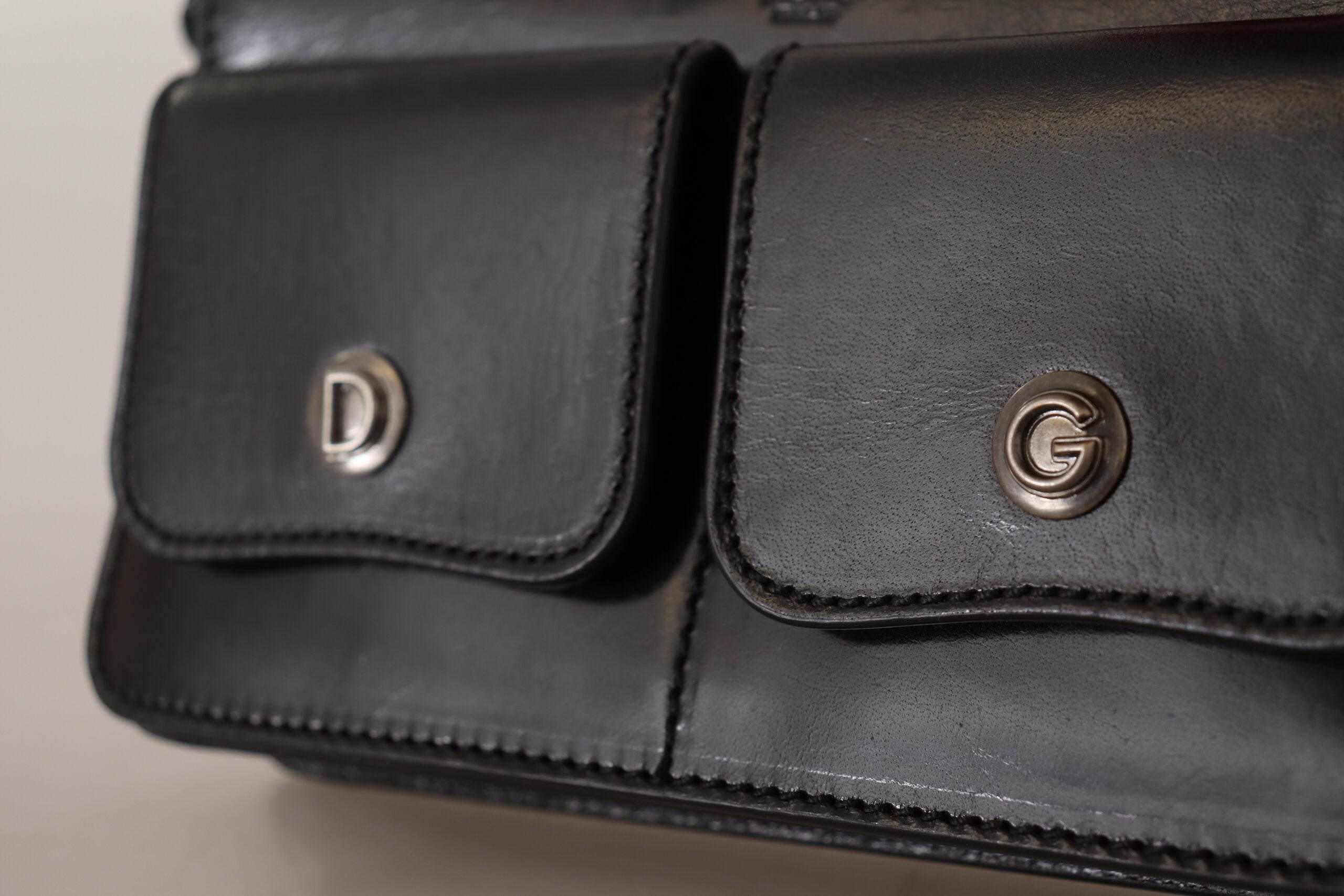 Dolce & Gabbana Elegant Mini Leather Wallet in Timeless Black - Hilstor