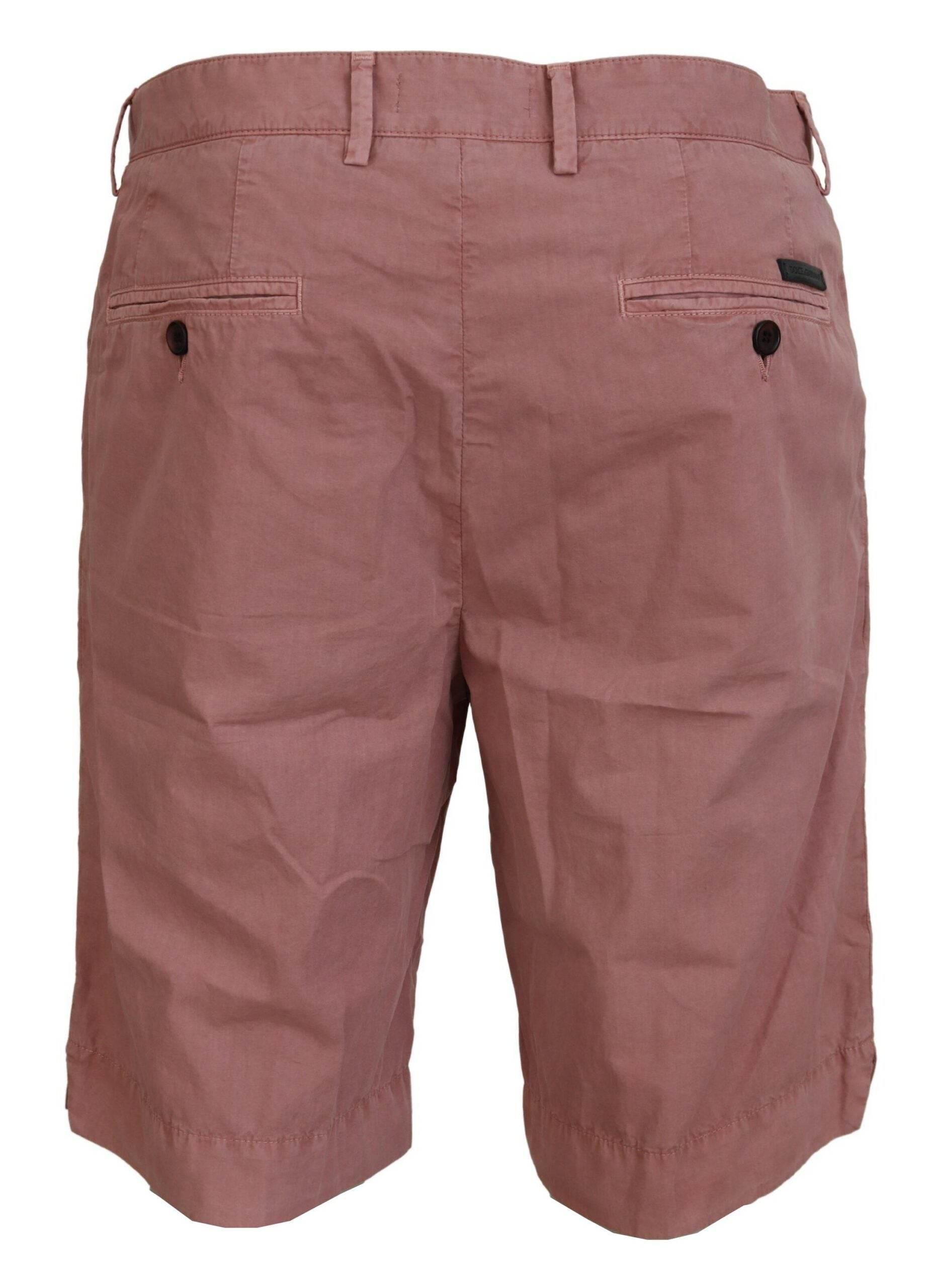 Dolce & Gabbana Exquisite Pink Chino Shorts for Men - Hilstor