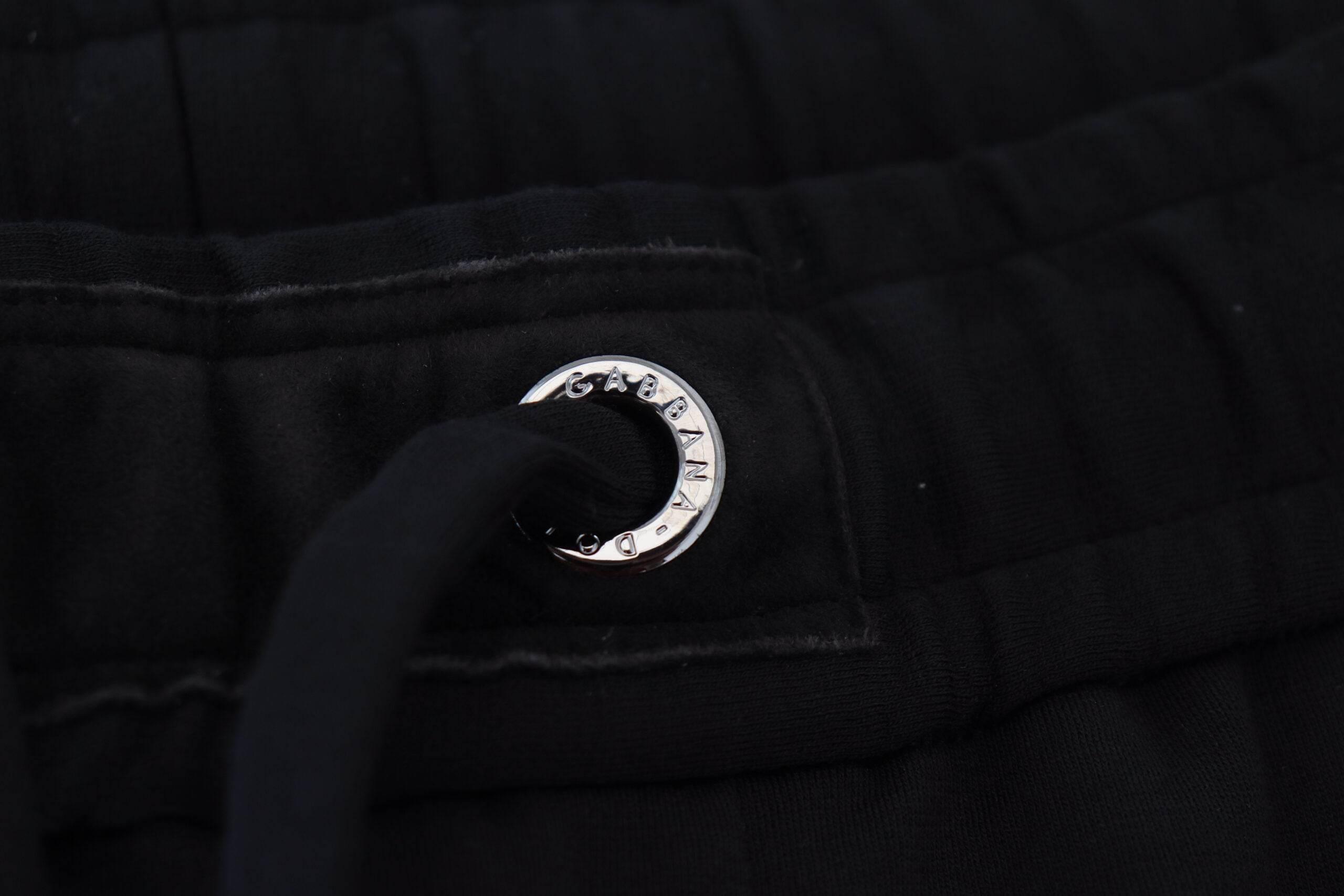 Dolce & Gabbana Sleek Black Wool-Blend Sweatpants - Hilstor