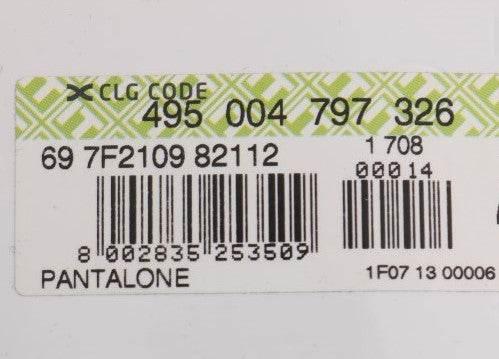 GF Ferre Black Cotton Stretch Chinos Pants - Hilstor