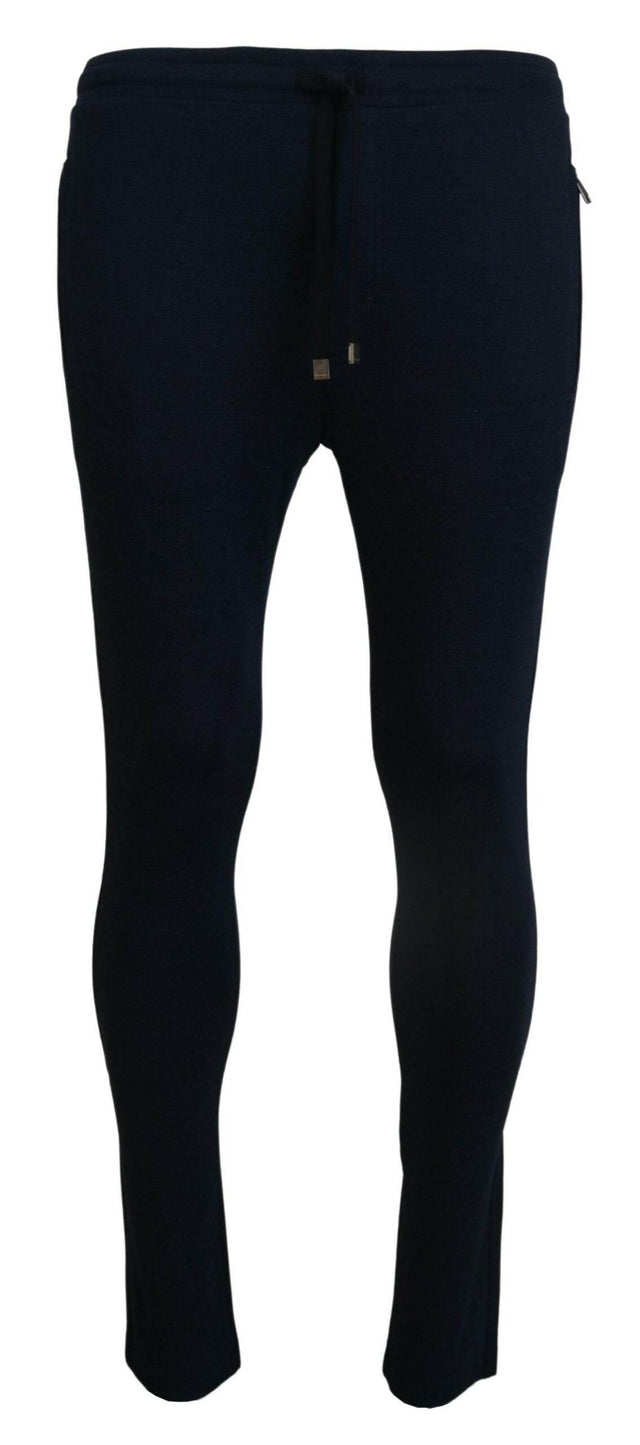 Dolce & Gabbana Elegant Blue Casual Track Sweatpants - Hilstor
