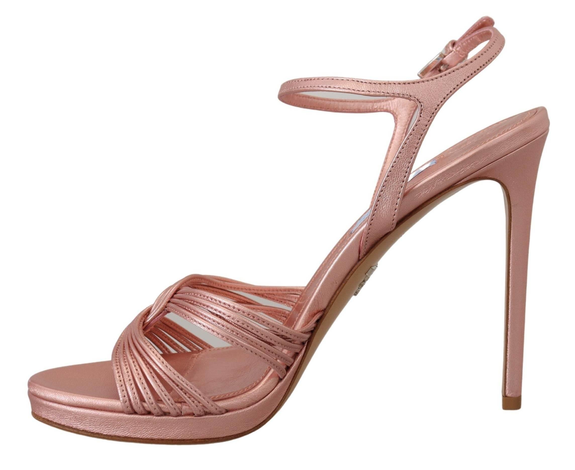 Prada Elegant Pink Stiletto Heel Sandals - Hilstor