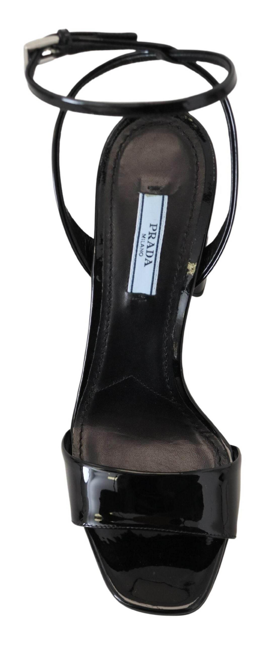 Prada Elevate Your Elegance with Glossy Black Heels - Hilstor