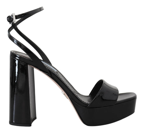 Prada Elevate Your Elegance with Glossy Black Heels - Hilstor