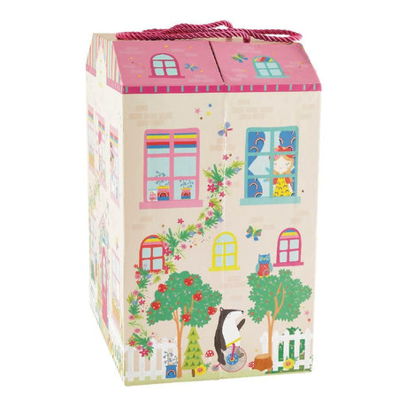 Rainbow Fairy Playbox with Wooden Pieces – Portable Imaginative Playhouse for Kids, Ages 3+ - Hilstor