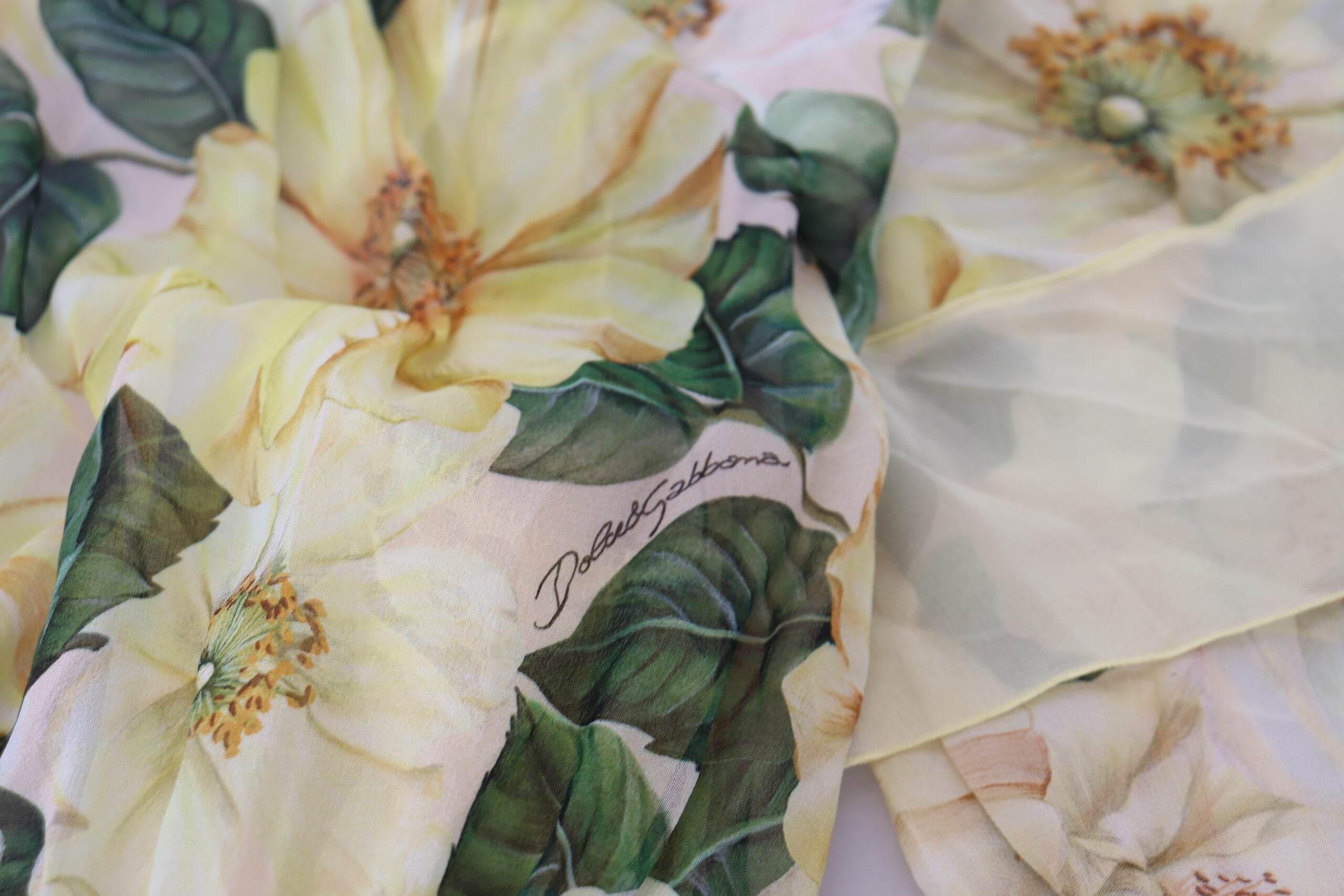 Dolce & Gabbana Elegant Silk Floral Maxi Dress - Hilstor