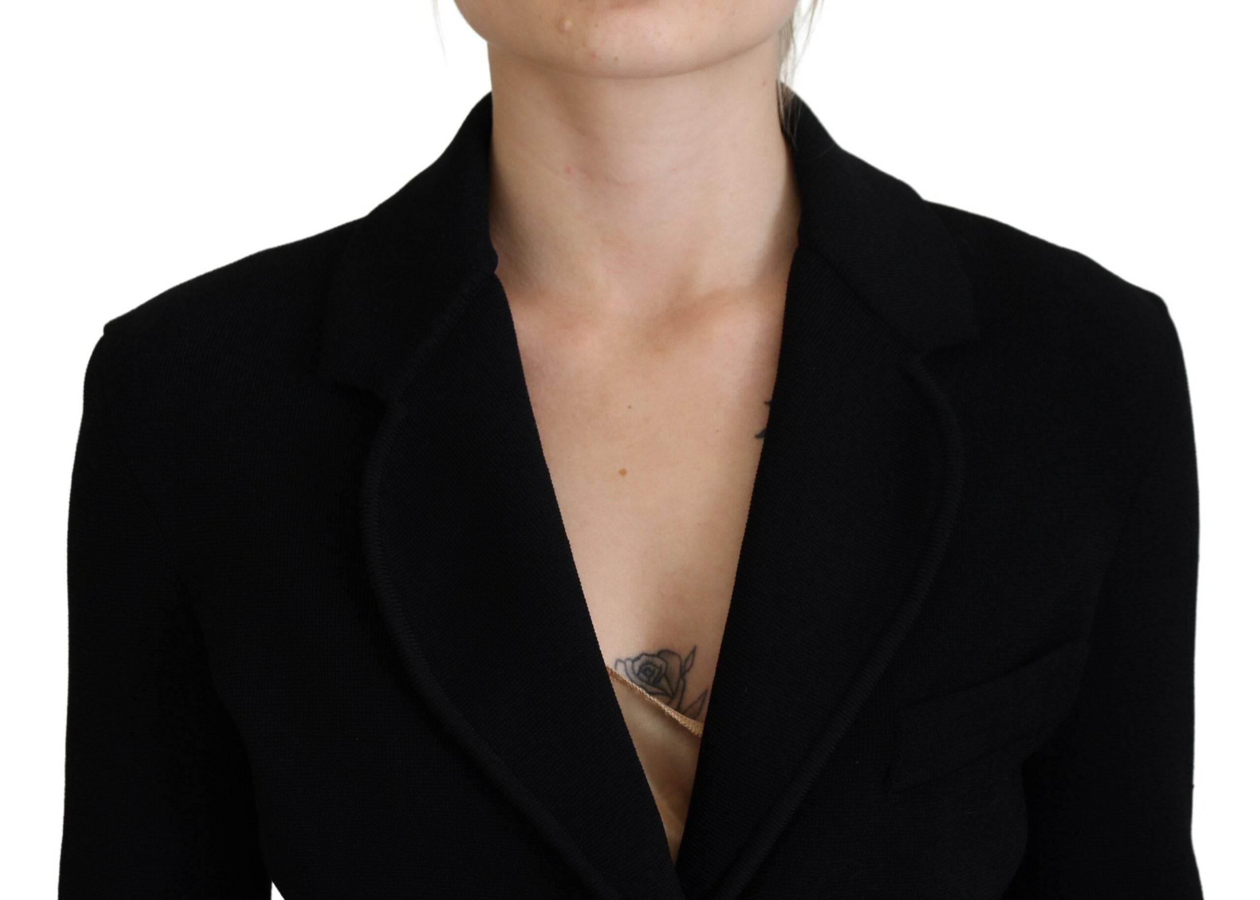 Dolce & Gabbana Elegant Black Long Sleeve Jacket - Hilstor