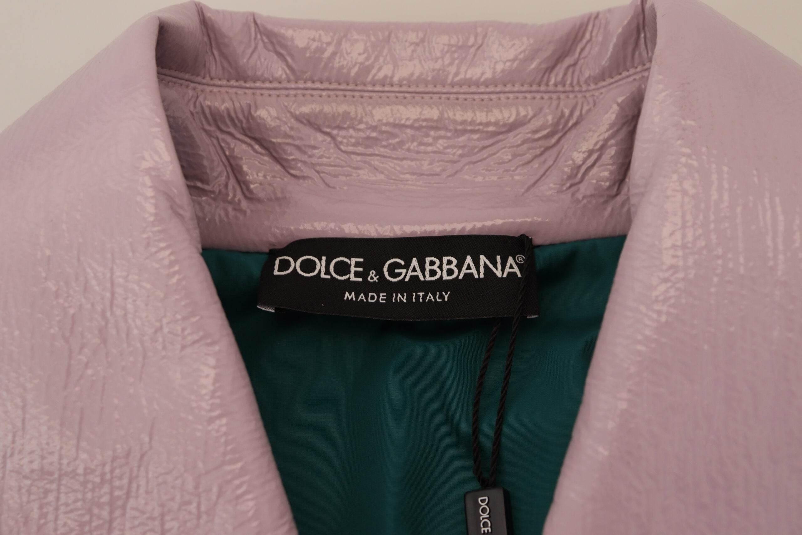 Dolce & Gabbana Chic Purple Cropped Jacket - A Style Statement - Hilstor