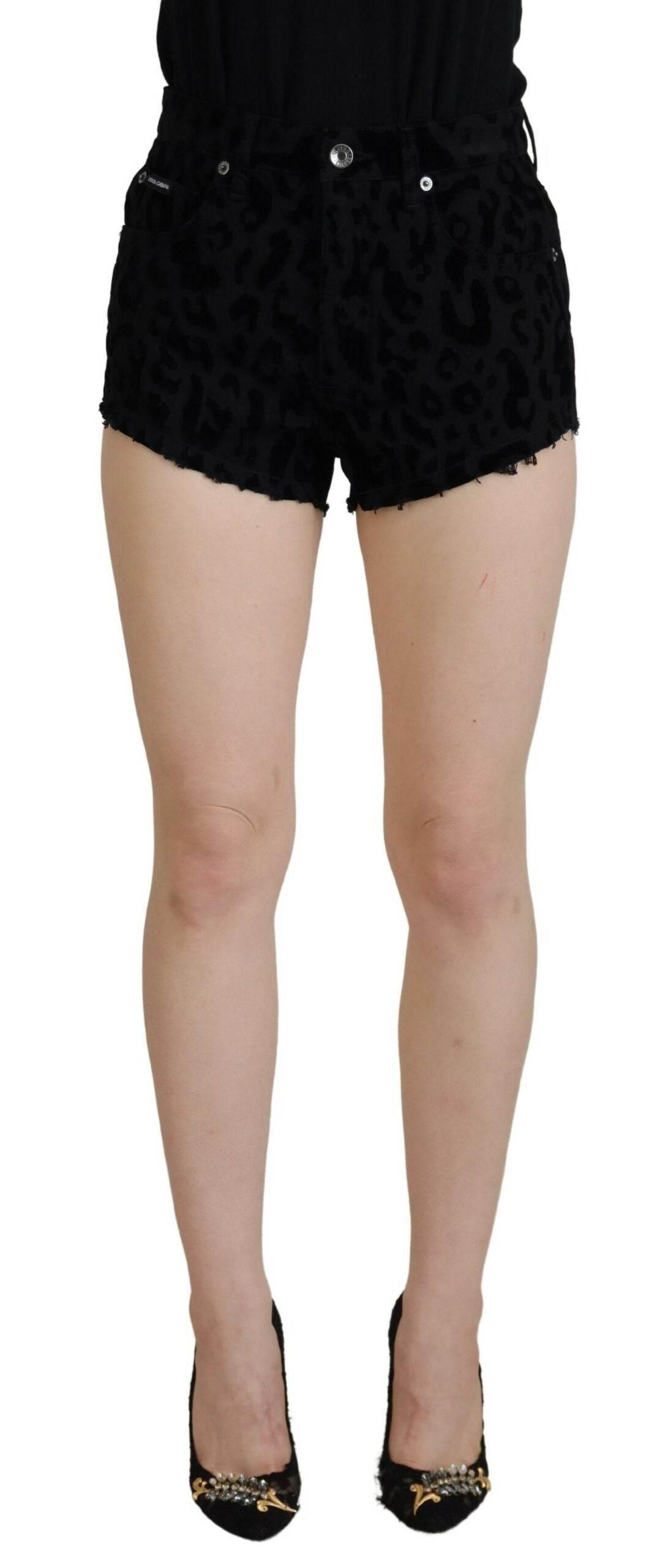 Dolce & Gabbana Elegant High Waist Denim Hot Pants Shorts - Hilstor
