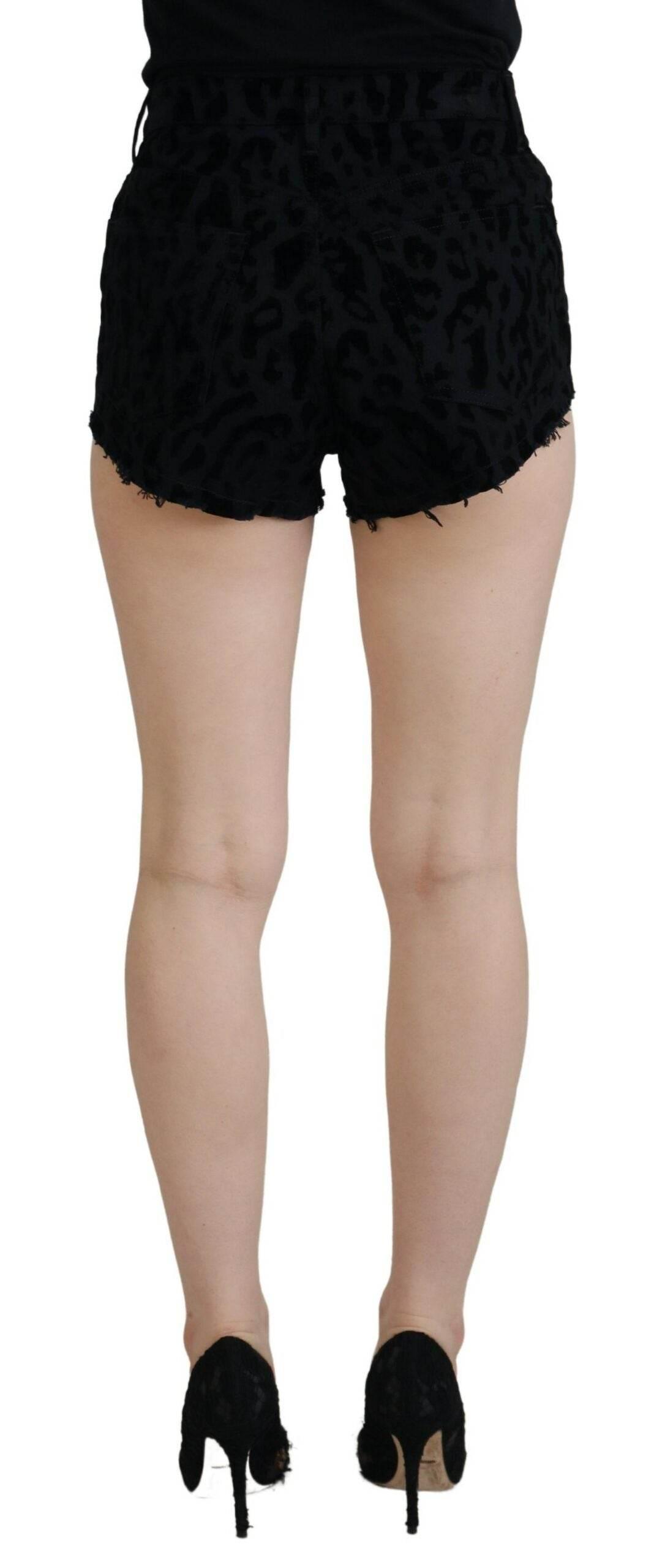 Dolce & Gabbana Elegant High Waist Denim Hot Pants Shorts - Hilstor