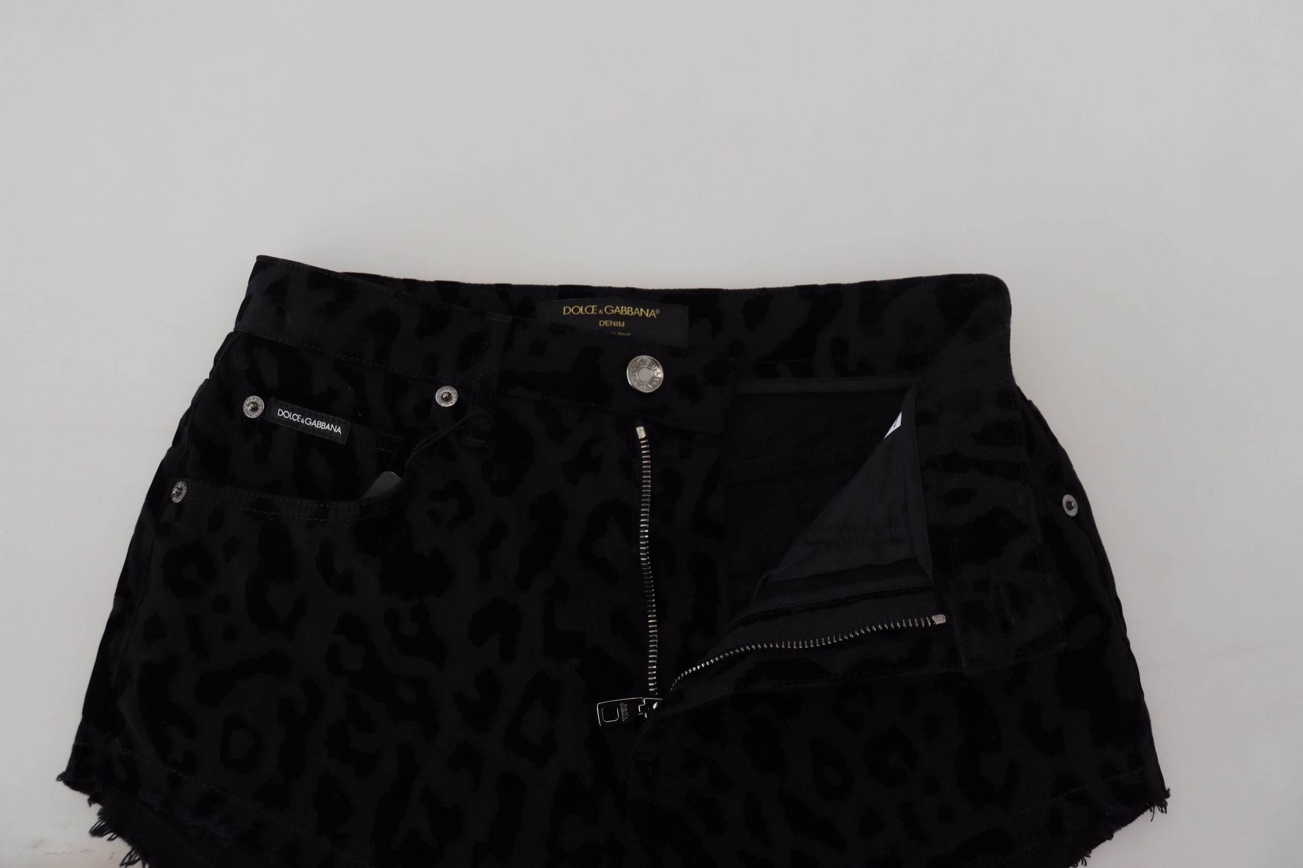 Dolce & Gabbana Elegant High Waist Denim Hot Pants Shorts - Hilstor