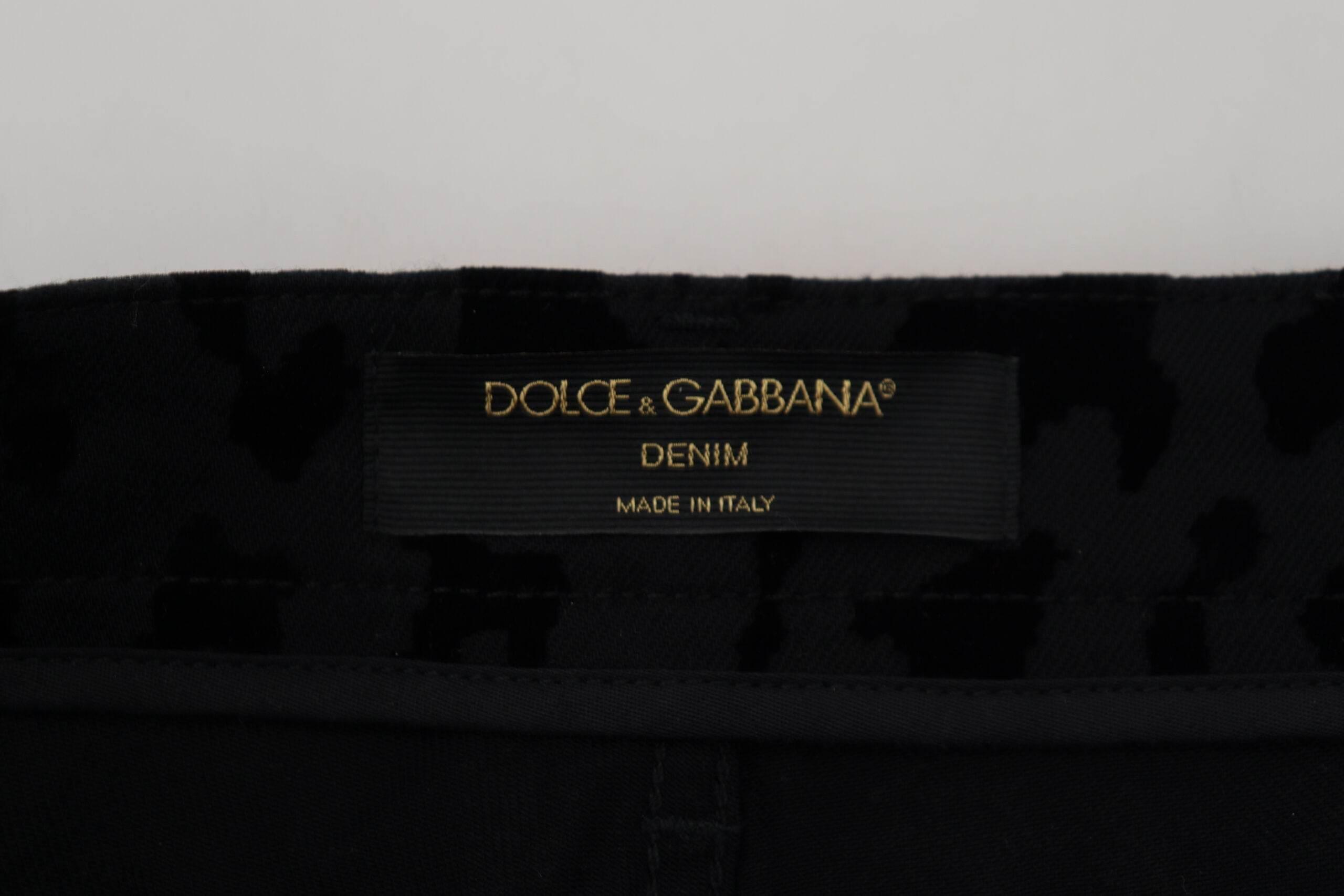 Dolce & Gabbana Elegant High Waist Denim Hot Pants Shorts - Hilstor