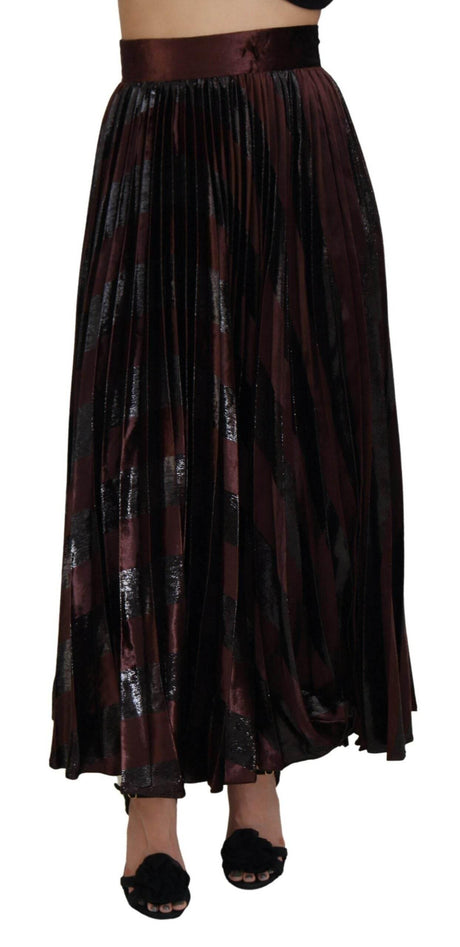 Dolce & Gabbana Elegant High Waist A-Line Maxi Skirt - Hilstor