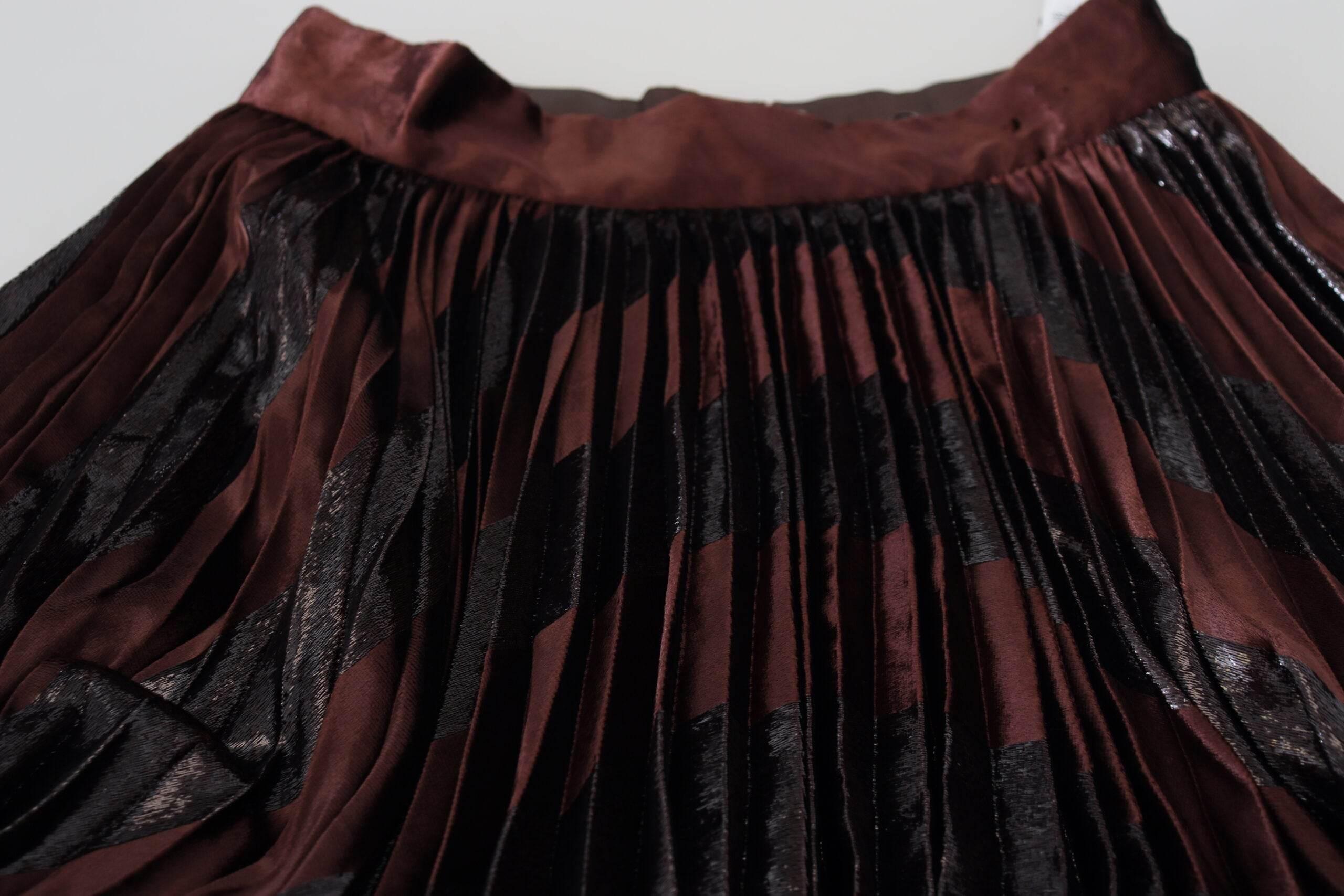 Dolce & Gabbana Elegant High Waist A-Line Maxi Skirt - Hilstor