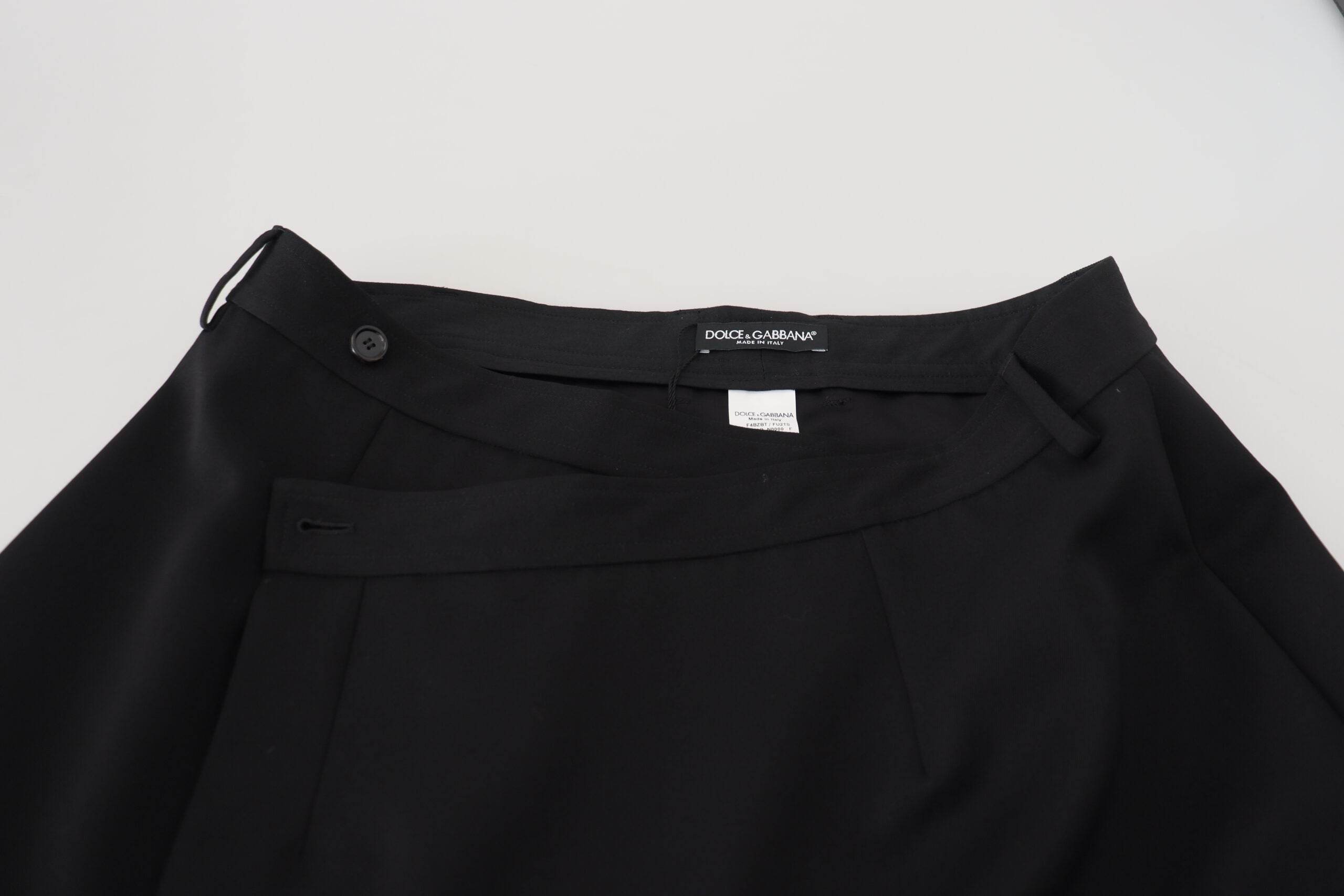 Dolce & Gabbana Elegant High Waist A-Line Mini Skirt - Hilstor