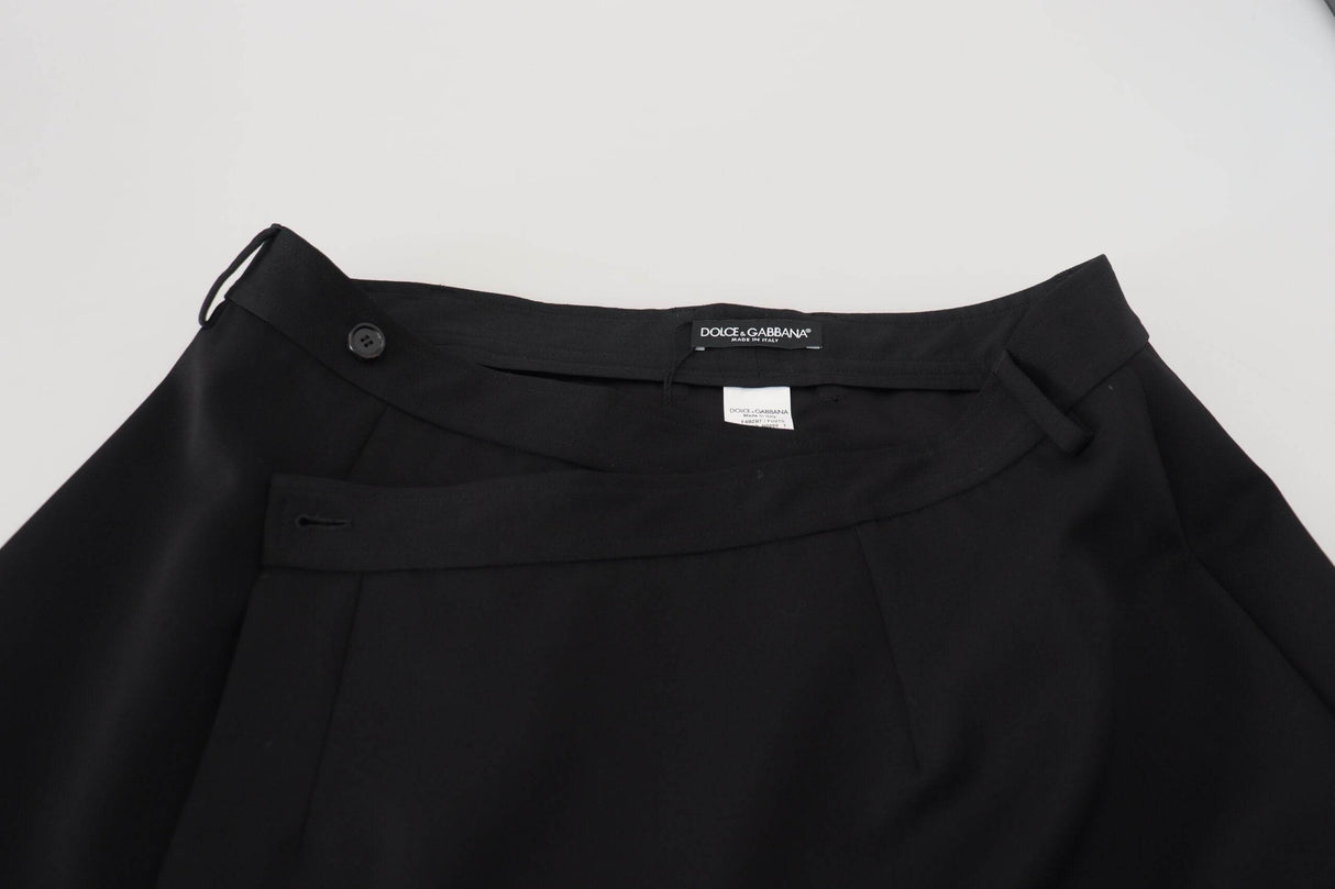 Dolce & Gabbana Elegant High Waist A-Line Mini Skirt - Hilstor