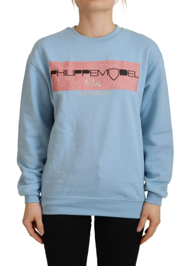 Philippe Model Elegant Light Blue Long Sleeve Sweater - Hilstor